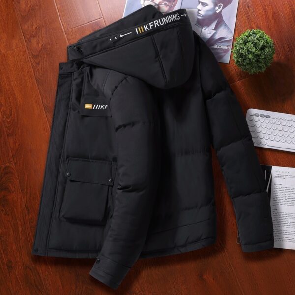 Men's Workwear Down Padded Jacket Hooded Warmth - Image 2