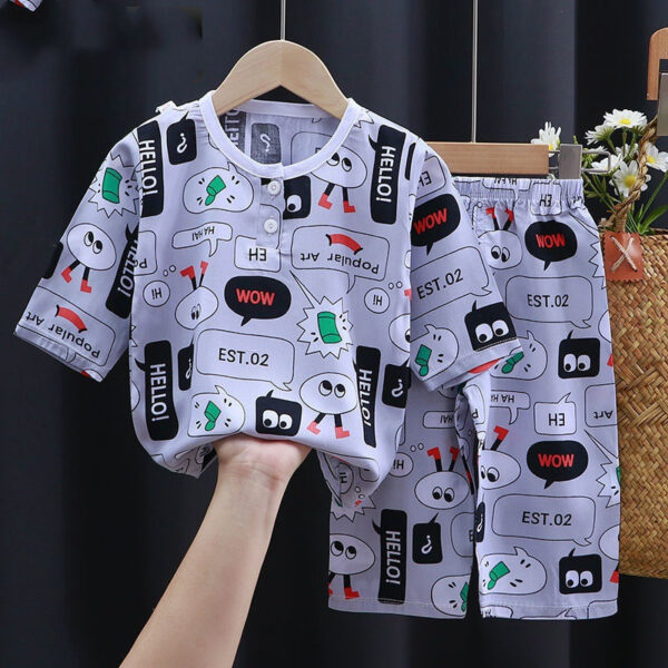 Summer Clothes Cotton Silk Air-conditioning Clothes Baby Clothes - Image 3