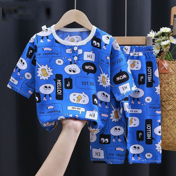 Summer Clothes Cotton Silk Air-conditioning Clothes Baby Clothes - Image 9