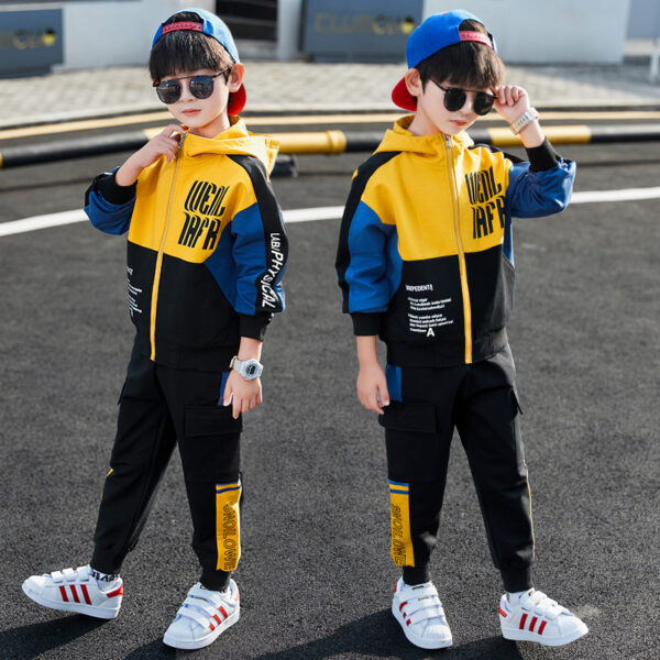 Boys Spring Clothing Sports Jacket Trousers Suit - Image 10