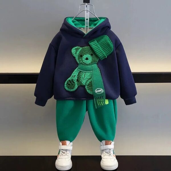 Boys' And Girls' Suit Fashionable Children's Clothing Spring And Autumn Sports Sweater - Image 7