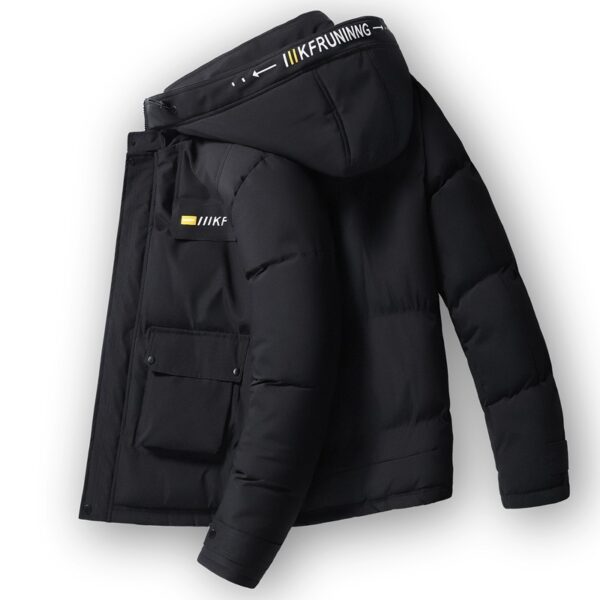 Men's Workwear Down Padded Jacket Hooded Warmth - Image 4