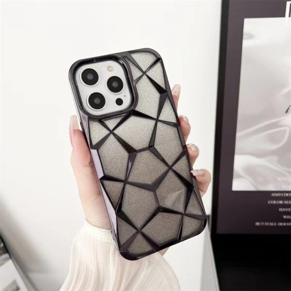 Gradient Electroplating Water Cube Phone Case - Image 5