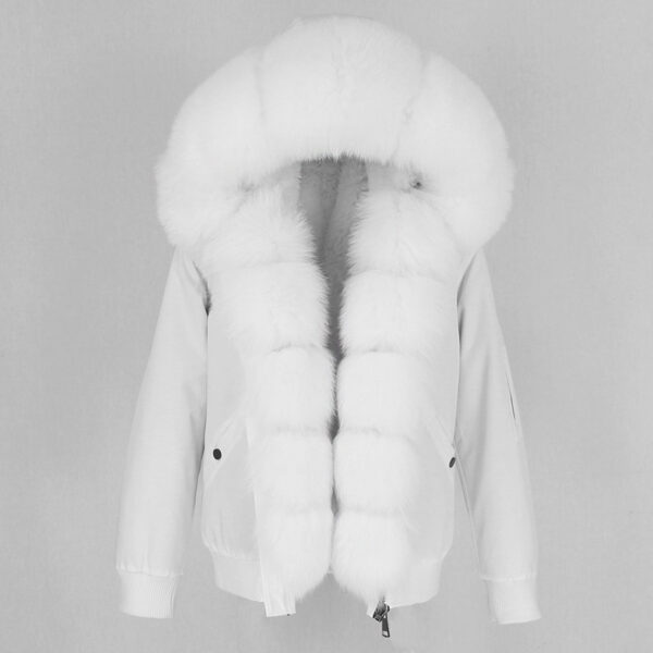 New Parka Thick Raccoon Fur Liner Detachable Jacket - Image 5