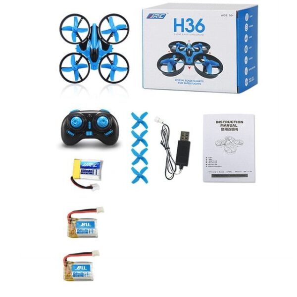 Remote control mini quadcopter with protective ring remote control drone anti-fall remote control aircraft children's toy - Image 4