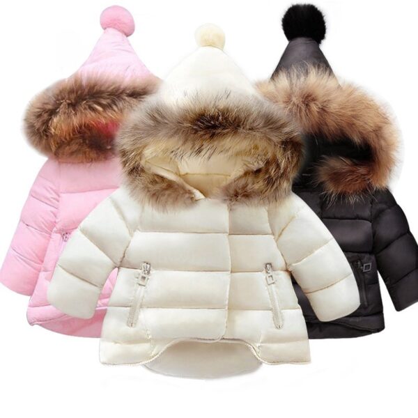 Girls padded jacket padded down jacket