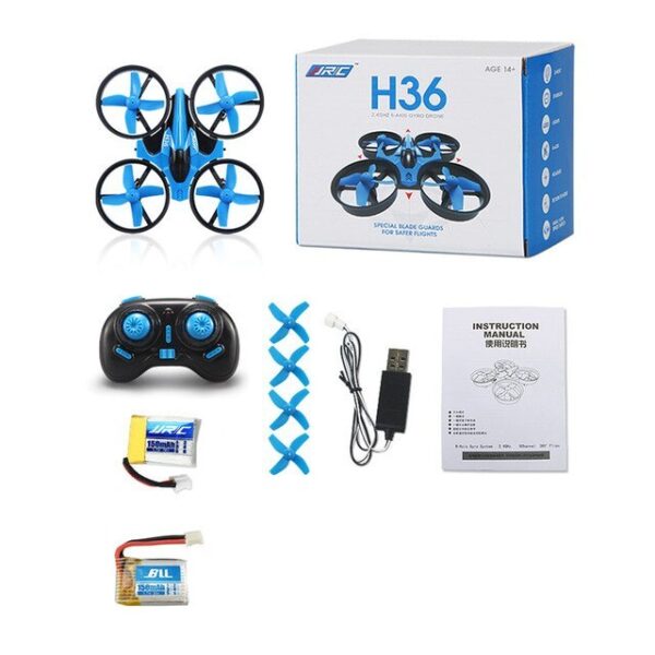 Remote control mini quadcopter with protective ring remote control drone anti-fall remote control aircraft children's toy - Image 10