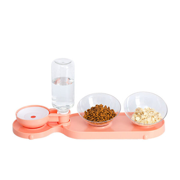 Double Bowl Automatic Pet Bowl Feeder Cat Waterer - Image 5