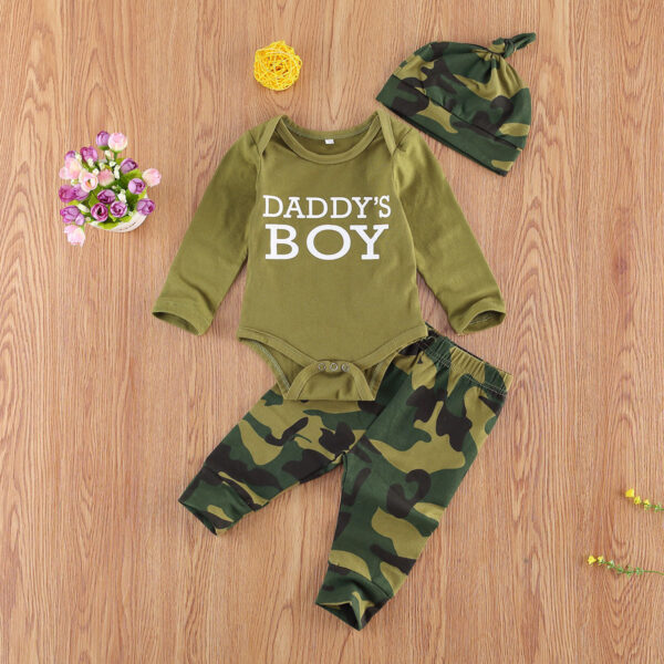 New Products Set Letter Camouflage Printed Children Set - Image 4