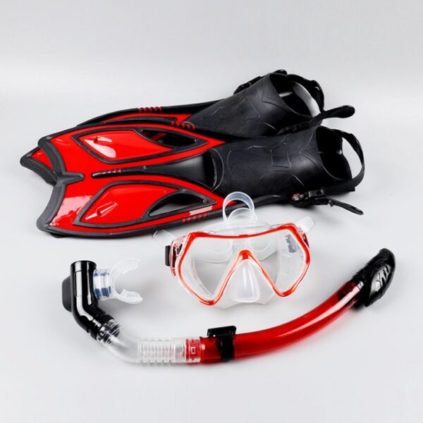 Snorkeling equipment diving three treasures full dry snorkel silicone myopia goggles - Image 2