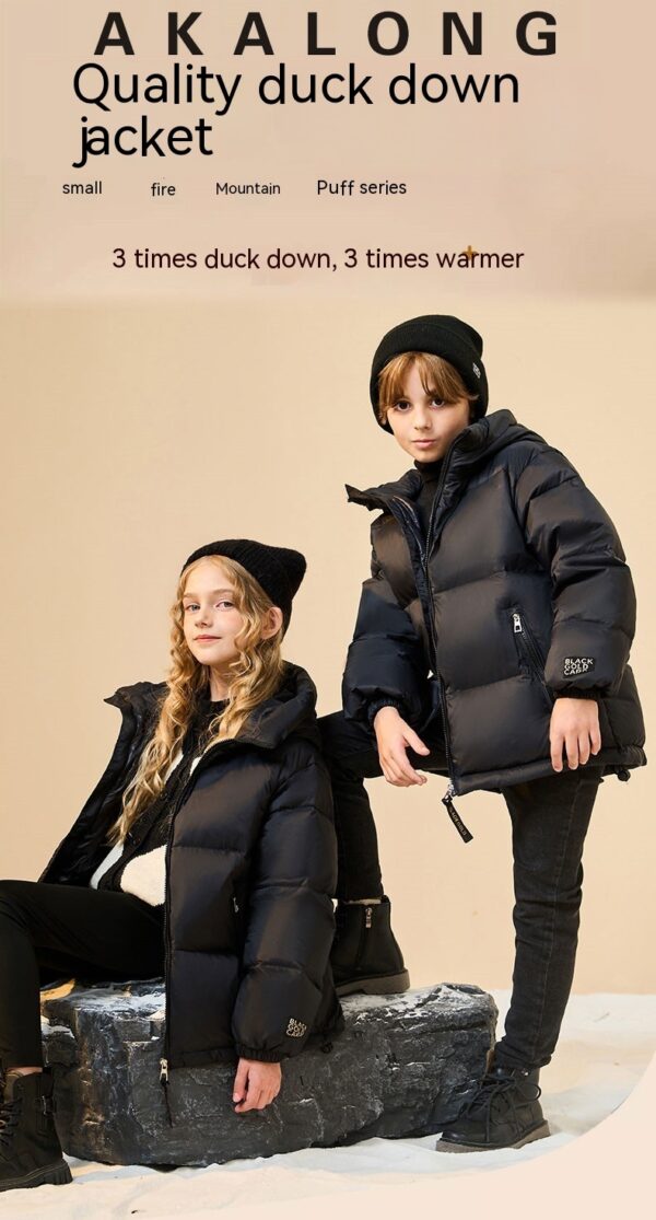 Trendy Best-selling Black Gold Children's Down Jacket - Image 6