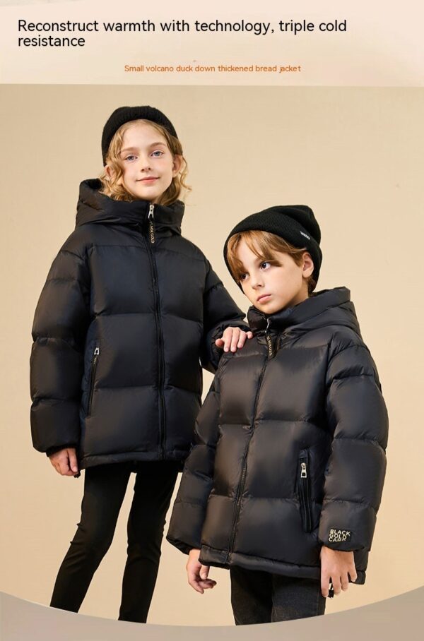 Trendy Best-selling Black Gold Children's Down Jacket - Image 9