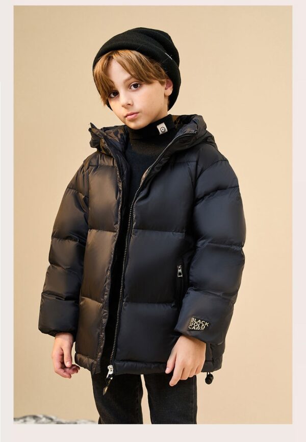 Trendy Best-selling Black Gold Children's Down Jacket - Image 4