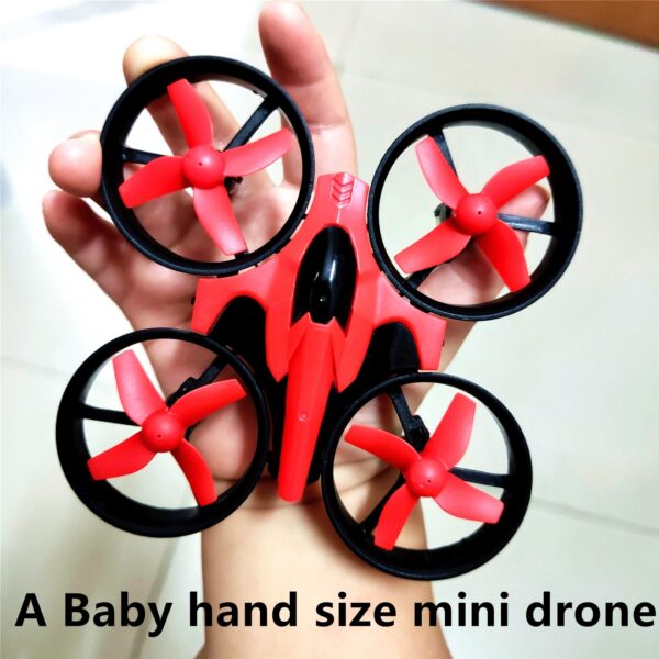 Remote control mini quadcopter with protective ring remote control drone anti-fall remote control aircraft children's toy - Image 5