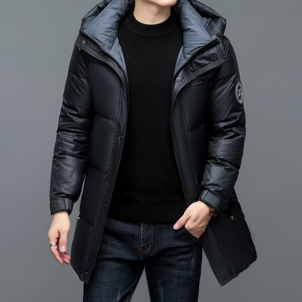 New Winter Men's Duck Down Warm Thick Casual Jacket - Image 6