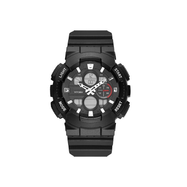 Men's Waterproof Synchronous Double Inserts Electronic Watch Fashion - Image 5