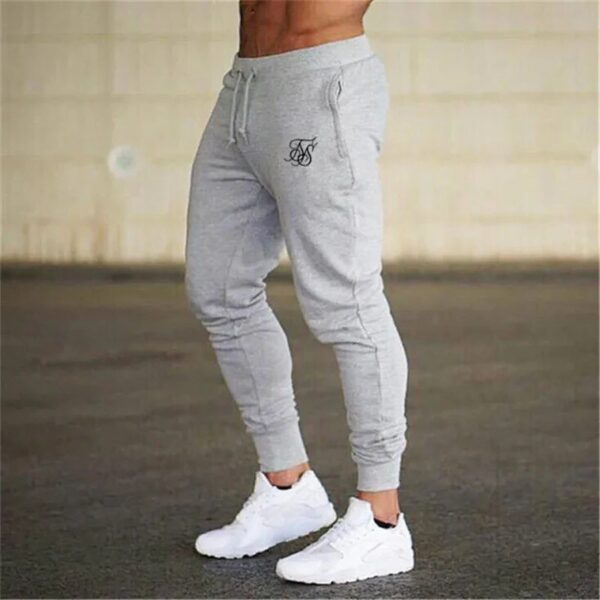 Sports Pants Men's Fitness Pants Solid Color Fashion Casual Pants - Image 5