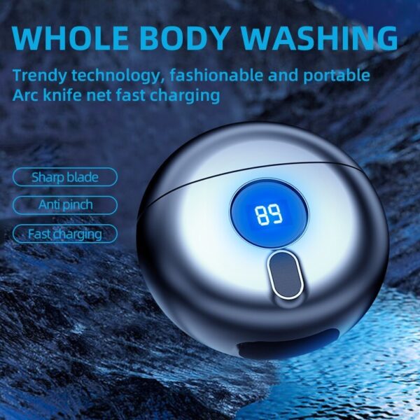 Mini Electric Razor Travel Men's Shaver LED Power Display USB Rechargeable Shaver Multifunctional Portable Razor Wet Dry Use - Image 8