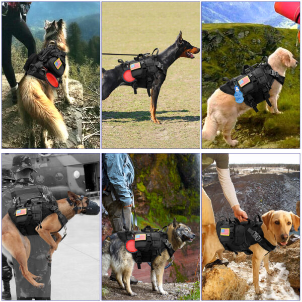 Dog outdoor vest tactical suit - Image 4