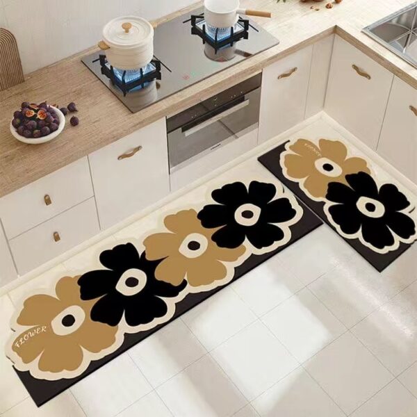 Home Fashion Simple Kitchen Oil-proof Non-slip Door Mat - Image 4