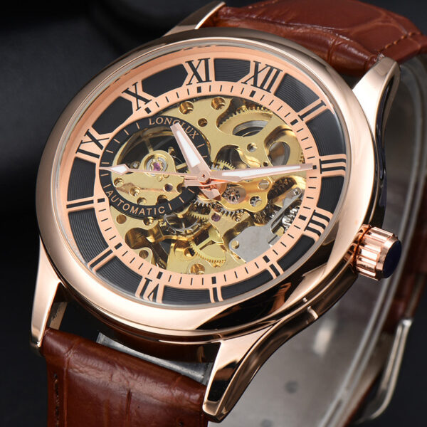 Men's Mechanical Watch Roman Scale Waterproof Fashion Business - Image 2