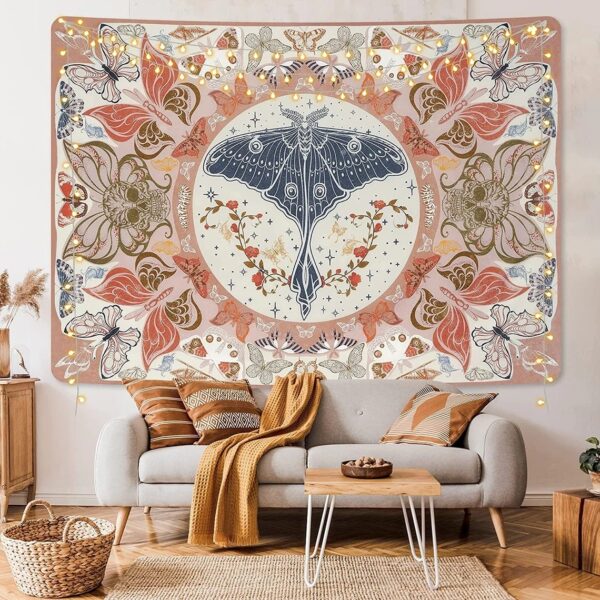 Bohemian Retro Butterfly Beautiful Tapestry - Image 3