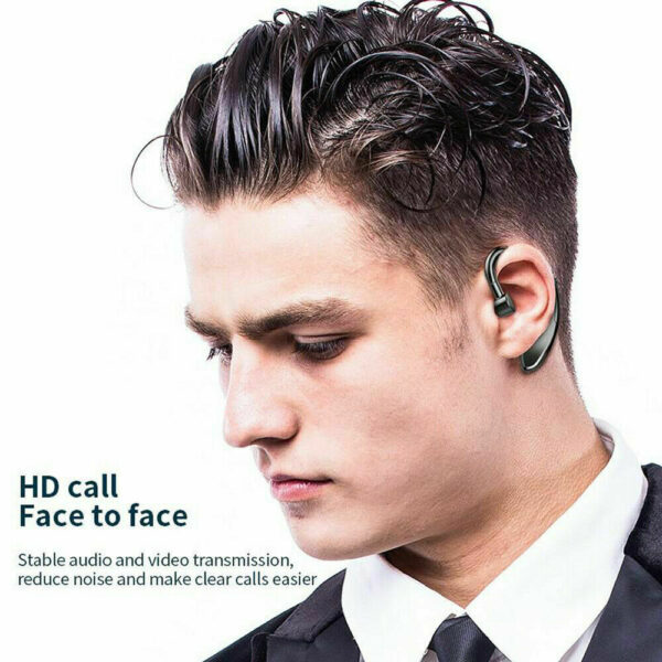 Bluetooth 5.0 Earpiece Driving Trucker Wireless Headset Earbuds Noise Cancelling - Image 6