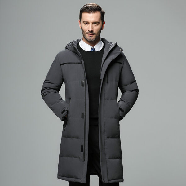 New Down Jacket Men's Mid-length Winter Thick Coat