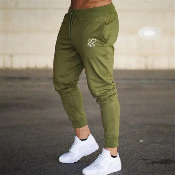 Sports Pants Men's Fitness Pants Solid Color Fashion Casual Pants - Image 7