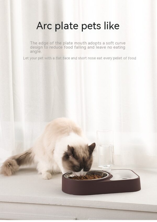 Pet Stainless Steel Automatic Drinking Water Feeding Integrated Tableware - Image 6