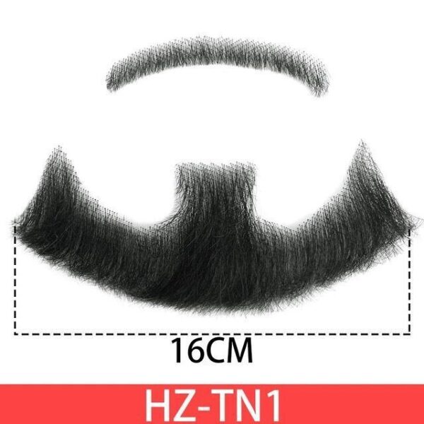 Real Human Hair Simulation Men's A Tin Beard-Channel Film And Television Makeup Props - Image 7