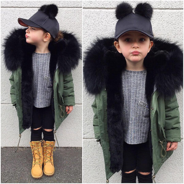 Children's faux fur coat - Image 2