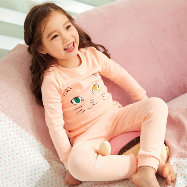 Girls' cotton underwear and pajamas set - Image 3