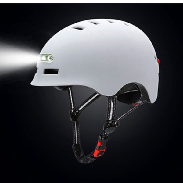 Riding Helmet With Front Lighting And Rear Warning Light - Image 5