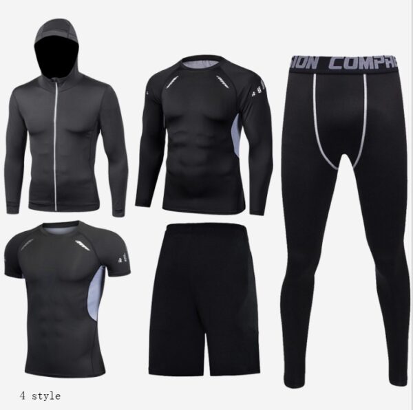 Fitness clothing suit basketball tights - Image 2