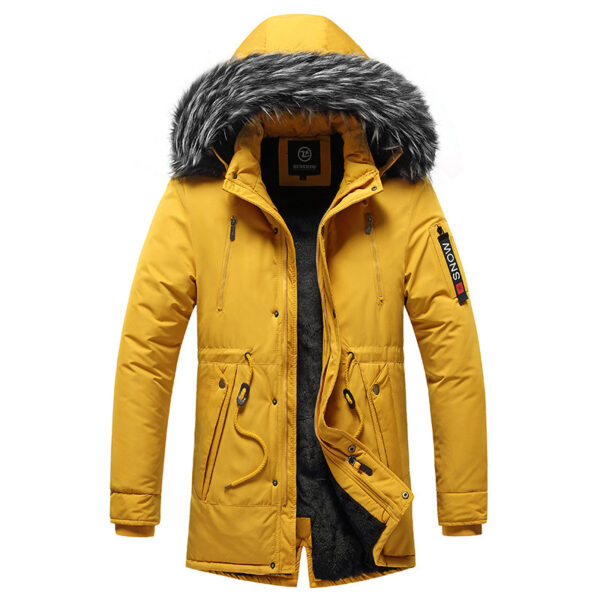 Casual Korean-style Cotton-padded Coat For Men - Image 2