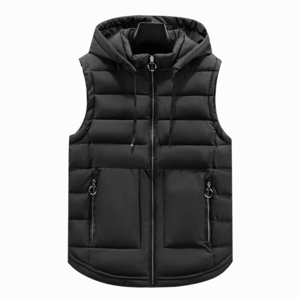 Vest Men's Autumn And Winter Thickened Cotton Padded - Image 3