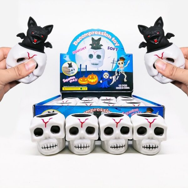 Creative Halloween Skull Squeeze Cup Decompression Toy - Image 3