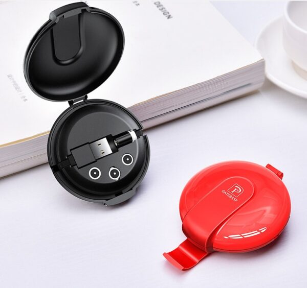 3-in-1 Magnetic Retractable Style Charger Portable Multifunctional Car Holder Mobile Phone Bracket Fast Charger - Image 4