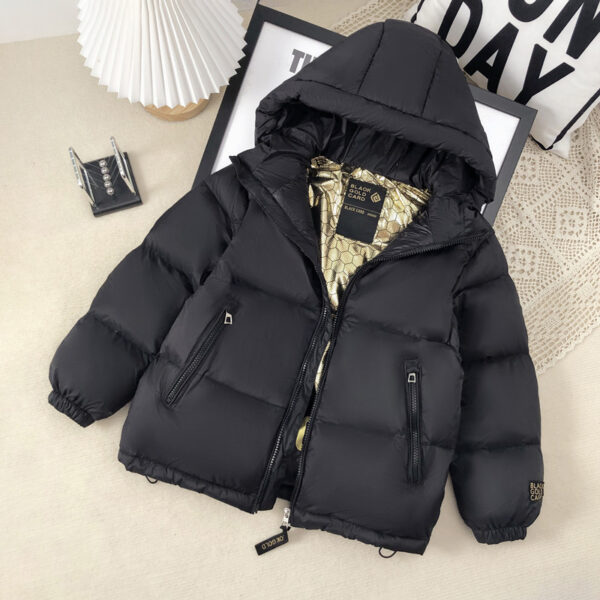 Trendy Best-selling Black Gold Children's Down Jacket - Image 5