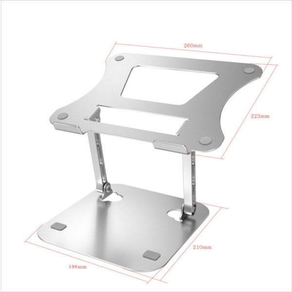 Computer Stand Laptop Aluminum Alloy Desktop Folding Portable Storage Base Can Lift Radiator - Image 2