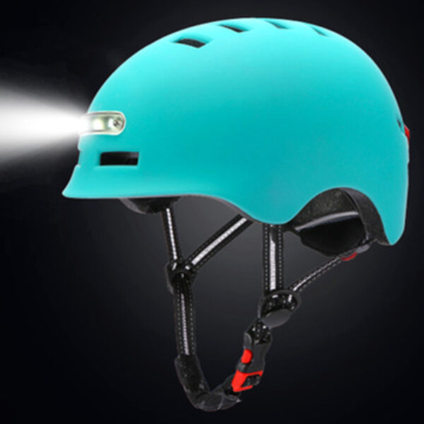 Riding Helmet With Front Lighting And Rear Warning Light - Image 10