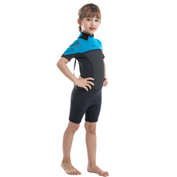 Children's Warm Swimsuit Boys And Girls One-piece Thickened Wetsuit - Image 7