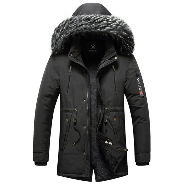 Casual Korean-style Cotton-padded Coat For Men - Image 6