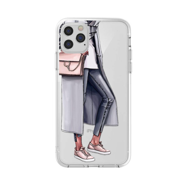 Fashion Lady Mobile Phone Case Transparent TPU Soft Protective Cover - Image 4