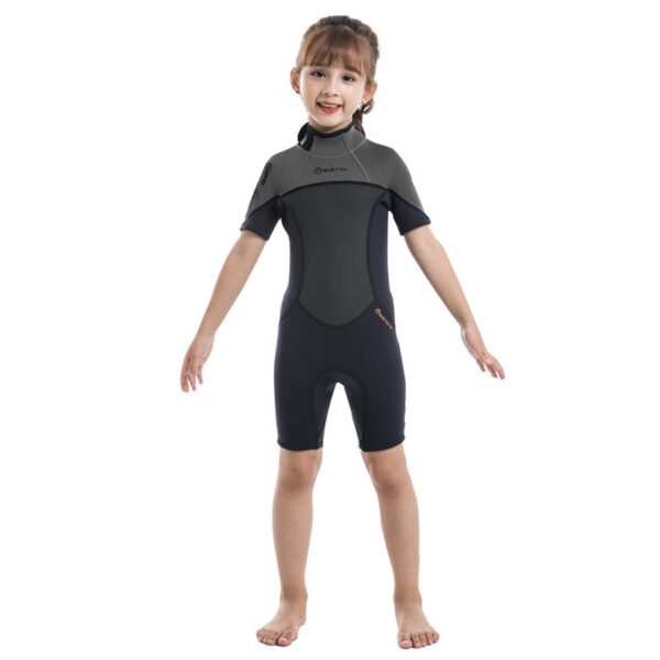 Children's Warm Swimsuit Boys And Girls One-piece Thickened Wetsuit - Image 2