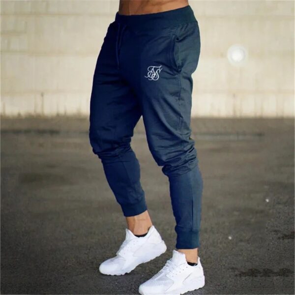 Sports Pants Men's Fitness Pants Solid Color Fashion Casual Pants - Image 4