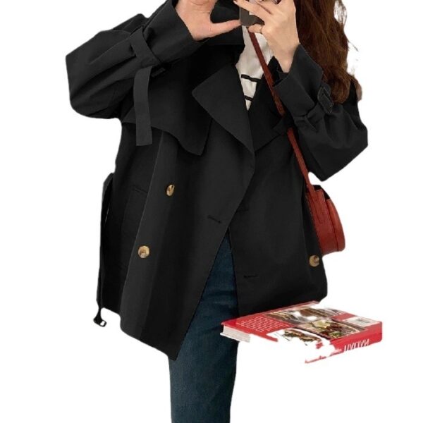 Early Spring Autumn New Trench Coat Coat Women's Short - Image 7