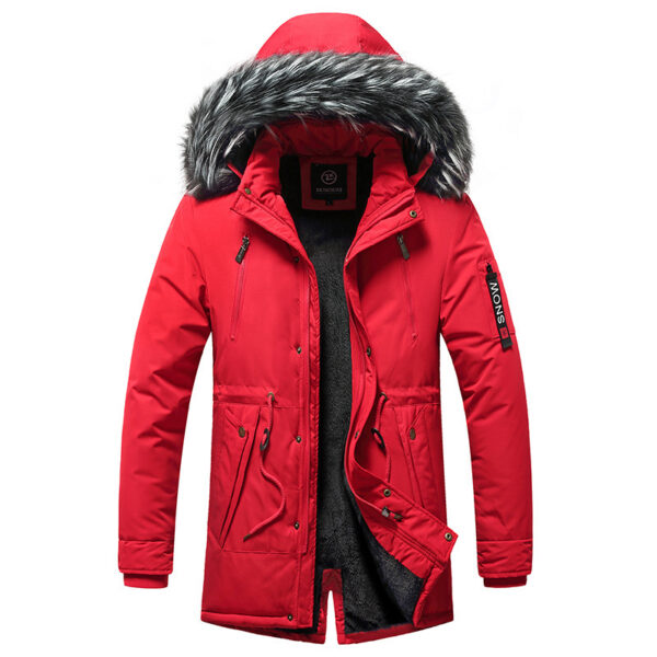 Casual Korean-style Cotton-padded Coat For Men - Image 4