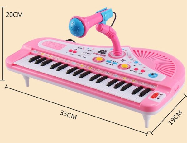 Children's multifunctional 37-key microphone baby music keyboard - Image 3